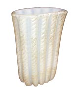 Opaline Cordonato Oro Barovier Vase