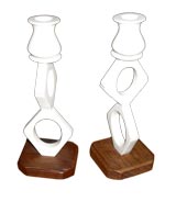 Pair of Ivory Candlesticks