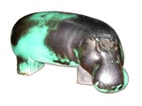 Primavera Salt Glazed Ceramic Hippopotamus