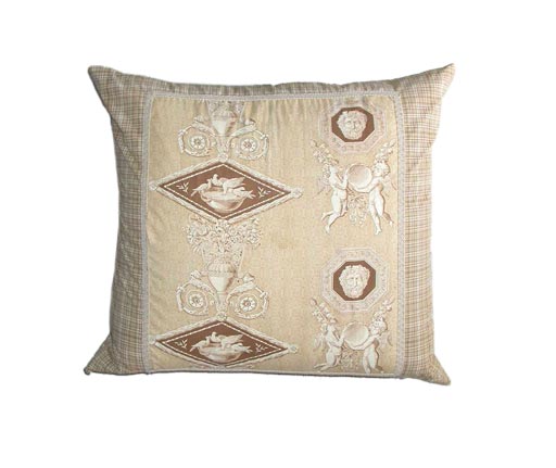 Pair Antique Toile Pillows