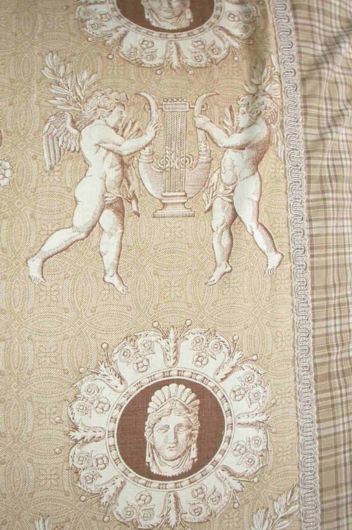 Pair Antique Toile Pillows In Good Condition In Stamford, CT