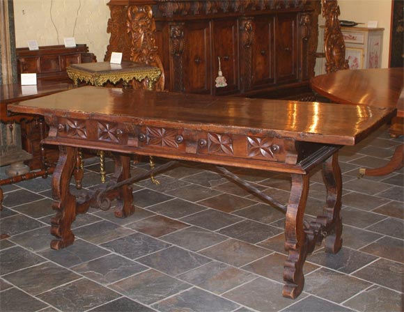 Spanish walnut refectory table