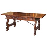 Spanish walnut refectory table
