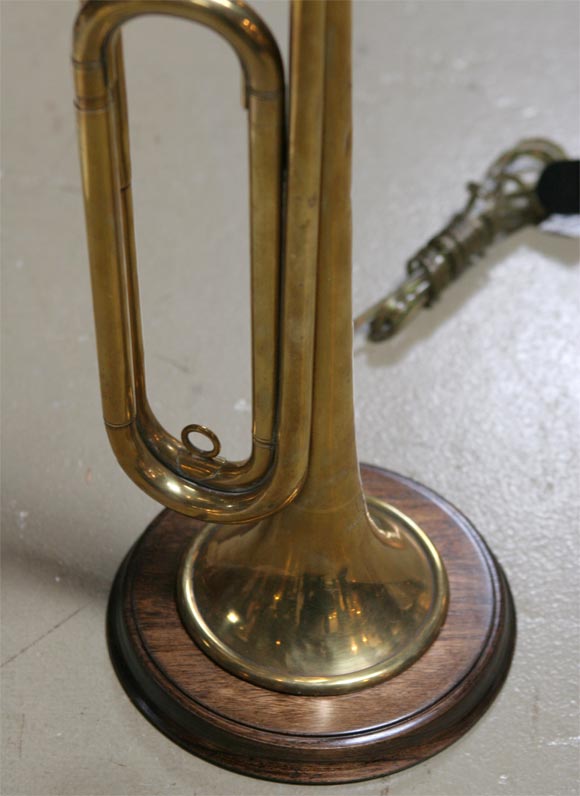 20th Century Bugle Lamp stamped 