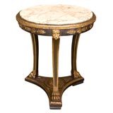 19th c. Painted and Gilded Gueridon