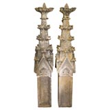 Pair Limestone Architectural Finials