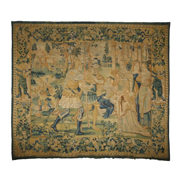 17th Century Flemish Tapestry For Sale