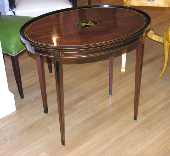 #3137 English Regency Style Oval Table