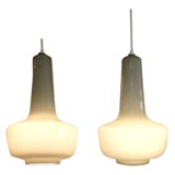 Vintage PAIR OF HOLMEGAARD CASED GLASS CEILING LIGHTS.