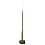 1960s Bronze Sculpture of a Narwhal Tusk by Guy Louis Dulouchou