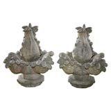 Pair of Acanthus Finials