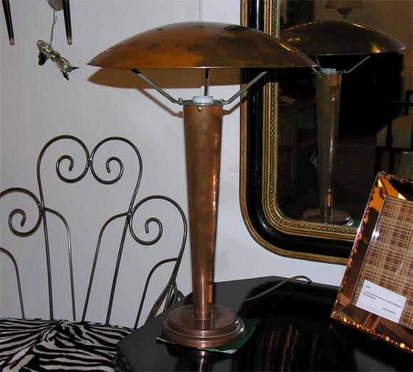 #3458 Copper Lamp & Shade