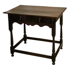 Elegant 18th c. English Stretcher Base Table