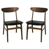 Vintage Pair of  Danish Chairs