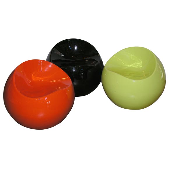 Pod Chairs in the Style of Aarnio
s Pastille Chair