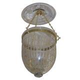 antique glass knob belljar Antique glass knob belljar