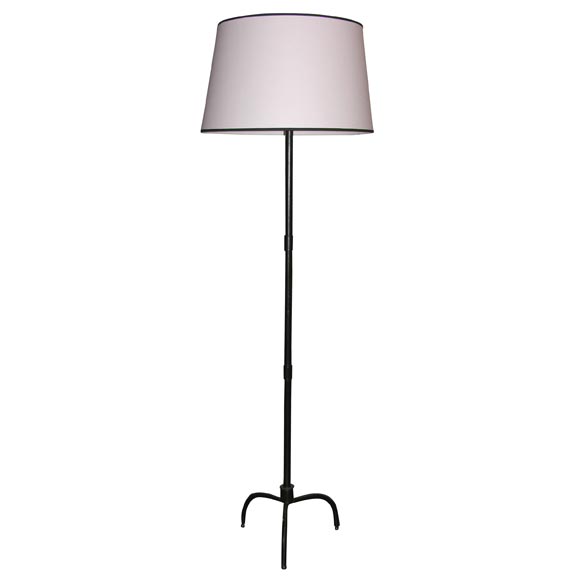 Jacques Adnet Leather Wrapped Floor Lamp