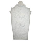 Vintage Large French Plaster Relief of a Mermaid