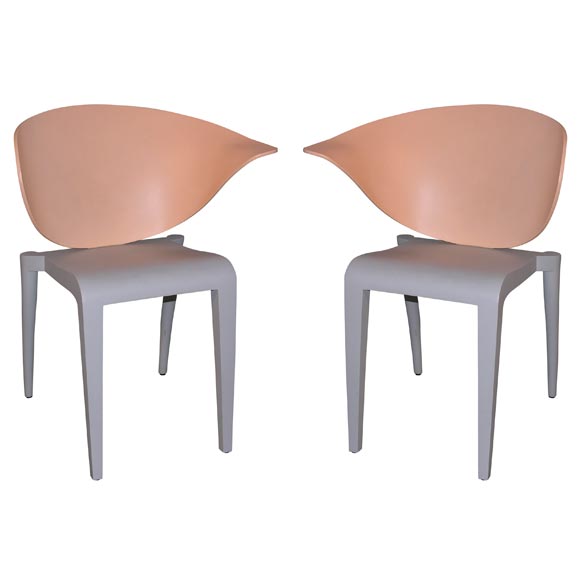 Pair of "Boom Rang" Pull Up Chairs by Philippe Starck for Driade