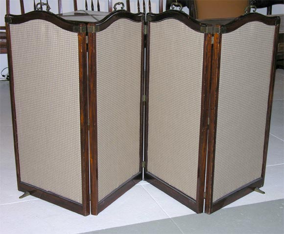 Louis XVI  style 4 panel  small screen.  19th C.
