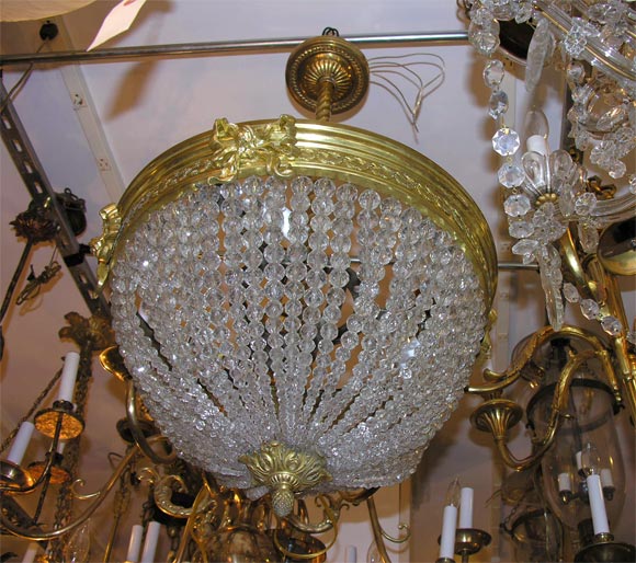 Basket chandelier