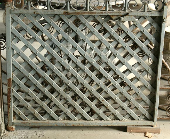 Heavy Gauge French Wrought Iron Gate