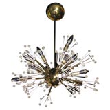 Starburst Chandelier with Flowers by Lightolier