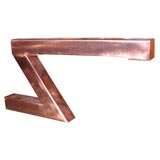 One copper Z table lamp