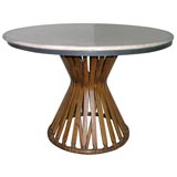 McGuire wheat sheaf side table