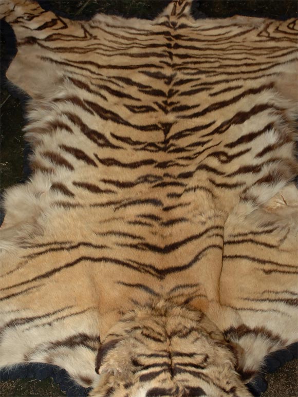 vintage tiger rug