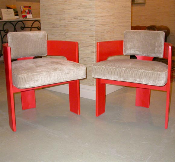 FOUR ULTRA MODERN MILO BAUGHMAN CHAIRS