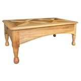 Bleached Walnut Coffee Table with Inlay