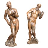 Bronze Figures of  Apollo and Vulcan