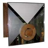 Silk Screened Mirror Decor