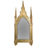Carved Giltwood Gothic Spire Mirror