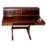 Gianfranco Frattini Italian rosewood desk, mfg. Bernini, 1957