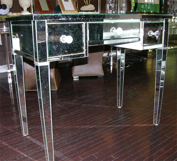 antique mirrored desk