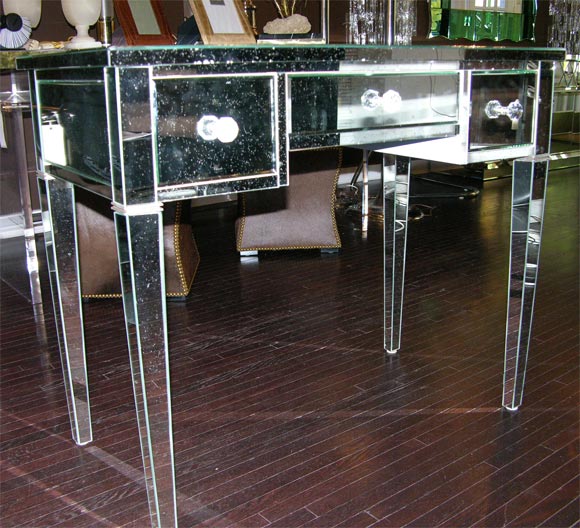 mirroed desk