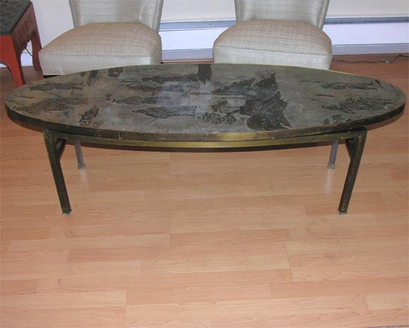 Oval Philip Laverne coffee table
