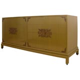 Vintage Lacquered Cabinet by Johnson Furn. in style of Parzinger