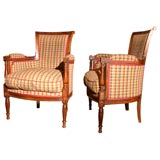 Pair of Directoire style Arm Chairs