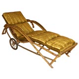 bamboo rolling chaise with adjustable backrest