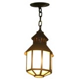 hanging lantern with frosted glass hanging lantern with frosted glass