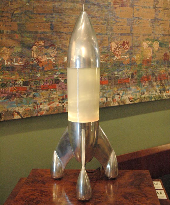 rocket lamp vintage