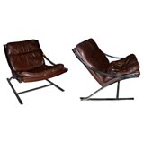 Pair of Paul Tuttle lounge chairs