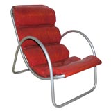 Vintage Aluminum Lounge Chair