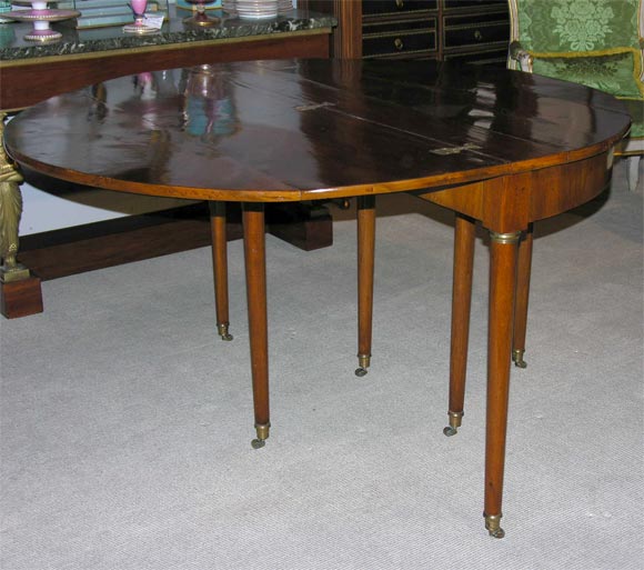 Directoire Late 18th C. Walnut Dining Table