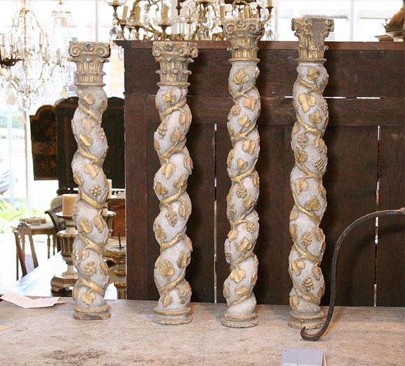 Pair 18thc. Architectural Columns