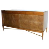 Paul McCobb Buffet with Sliding Leather Doors