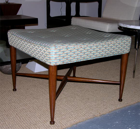 Upholstery Pair of Square Upholstered Benches by Edward Wormley for Dunbar